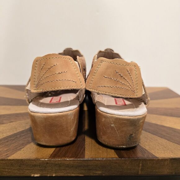 Pikolinos Women 36 Romana Leather Shoes Sandals Floral Pink Boho Cottage Western - Picture 9 of 13